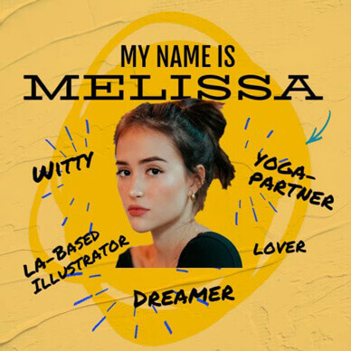 social media post template for introduction